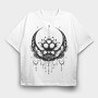 Celestial Moon Chandelier, Tricou Oversize Barbati (Unisex)