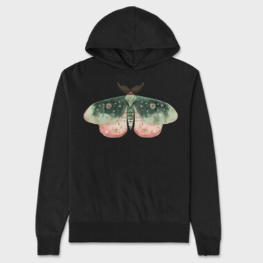 Celestial Moon Moth, Hanorac Oversize Barbati (Unisex)
