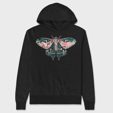 Celestial Moth Art, Hanorac Oversize Barbati (Unisex)