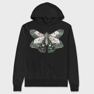 Celestial Moth Clipart, Hanorac Oversize Barbati (Unisex)