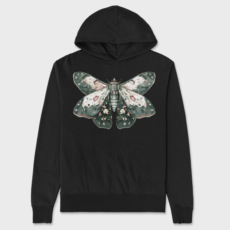 Celestial Moth Clipart, Hanorac Oversize Barbati (Unisex)