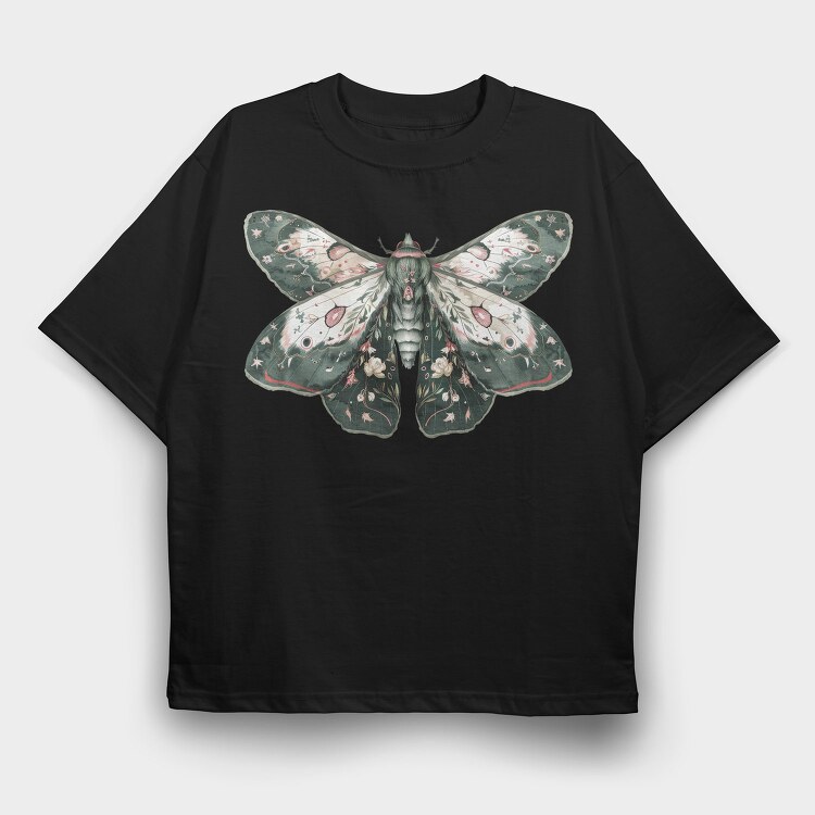 Celestial Moth Clipart, Tricou Oversize Barbati (Unisex)
