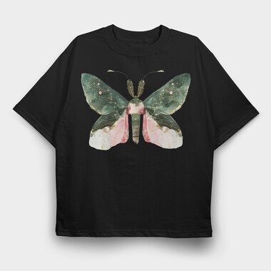 Celestial Moth Clips, Tricou Oversize Barbati (Unisex)