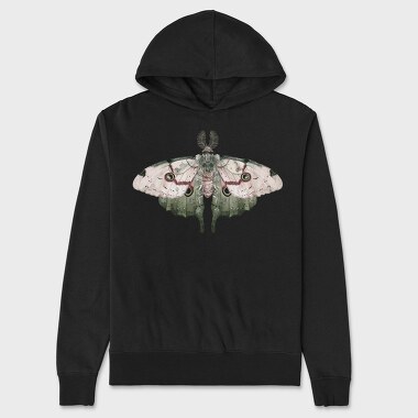Celstial Moth Clipart, Hanorac Oversize Barbati (Unisex)