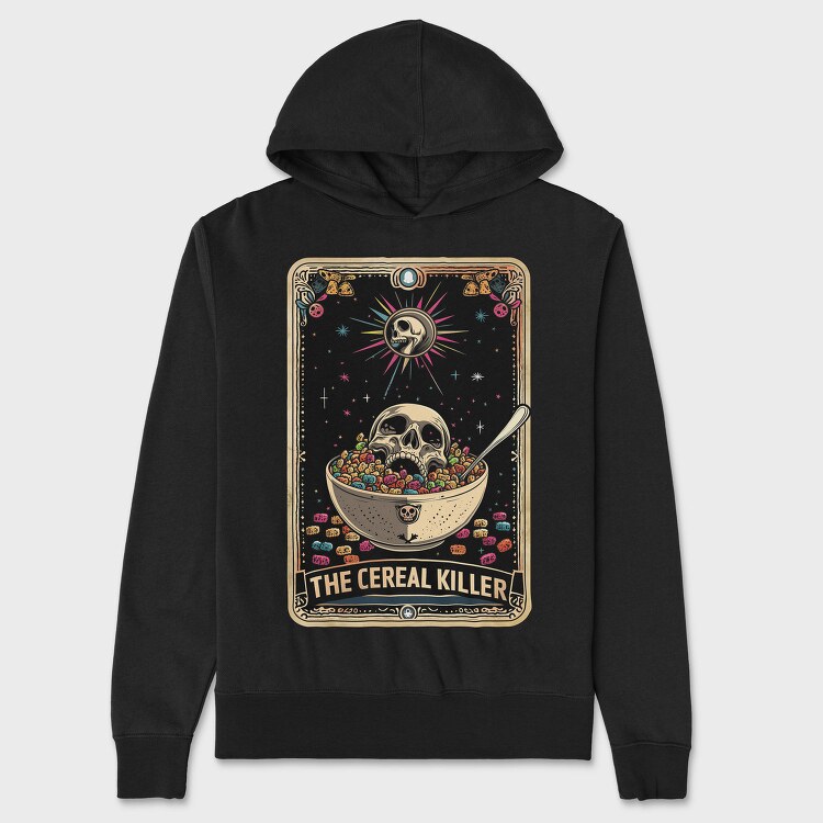 Cereal Killer Funny, Hanorac Oversize Barbati (Unisex)