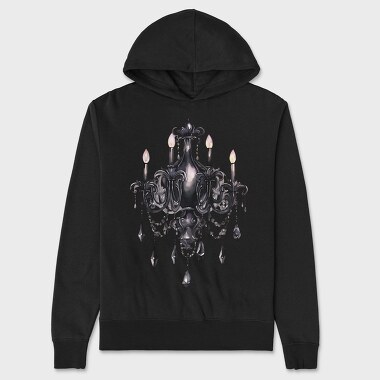 Chandelier Crystals Gothic, Hanorac Oversize Barbati (Unisex)