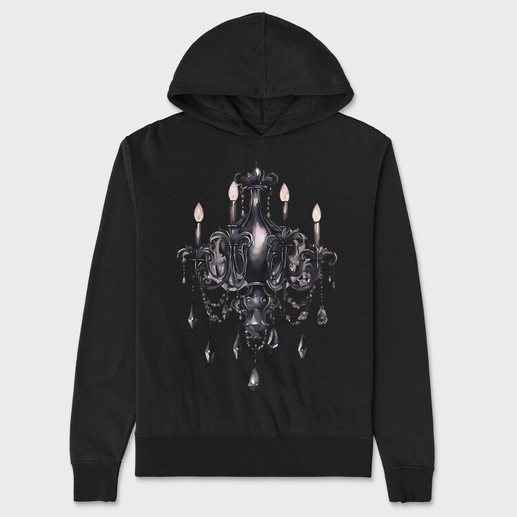 Chandelier Crystals Gothic, Hanorac Oversize Barbati (Unisex)