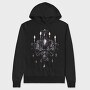 Chandelier Crystals Gothic, Hanorac Oversize Barbati (Unisex)