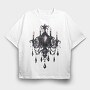 Chandelier Crystals Gothic, Tricou Oversize Barbati (Unisex)