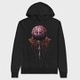 Chandelier Roses Bleeding, Hanorac Oversize Barbati (Unisex)