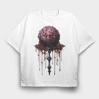 Chandelier Roses Bleeding, Tricou Oversize Barbati (Unisex)