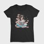 Cherry Reading Flower, Tricou Femei