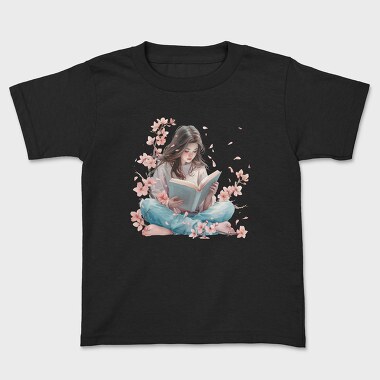 Cherry Reading Flower, Tricou Copii