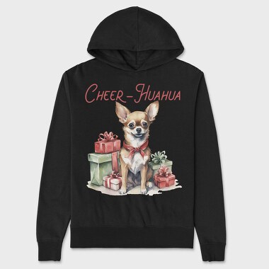 Chihuahua Christmas Presents, Hanorac Oversize Barbati (Unisex)