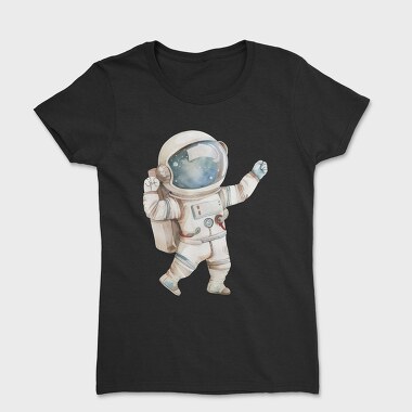 Child Astronaut Jump, Tricou Femei