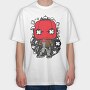 Red Hero Pop Art, Tricou Oversize Barbati (Unisex)