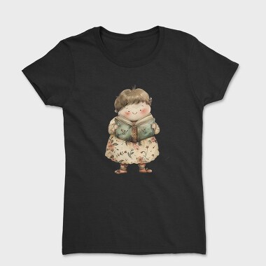 Child Reading Book, Tricou Femei