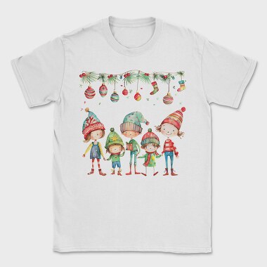 Children Christmas Hats, Tricou Barbati (Unisex)