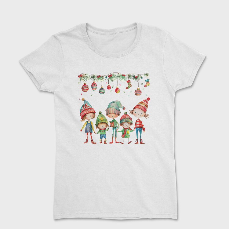 Children Christmas Hats, Tricou Femei