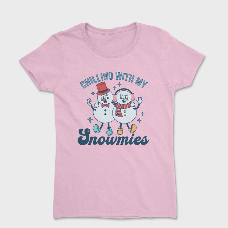Chilling With Snowmies, Tricou Femei