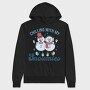 Chilling With Snowmies, Hanorac Oversize Barbati (Unisex)