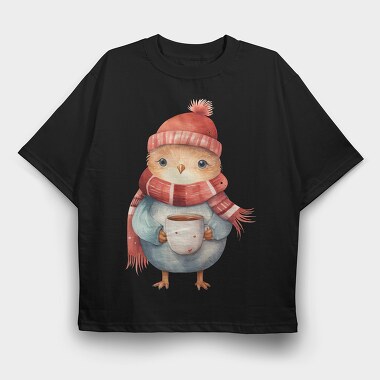 Chilly Bird Cup, Tricou Oversize Barbati (Unisex)