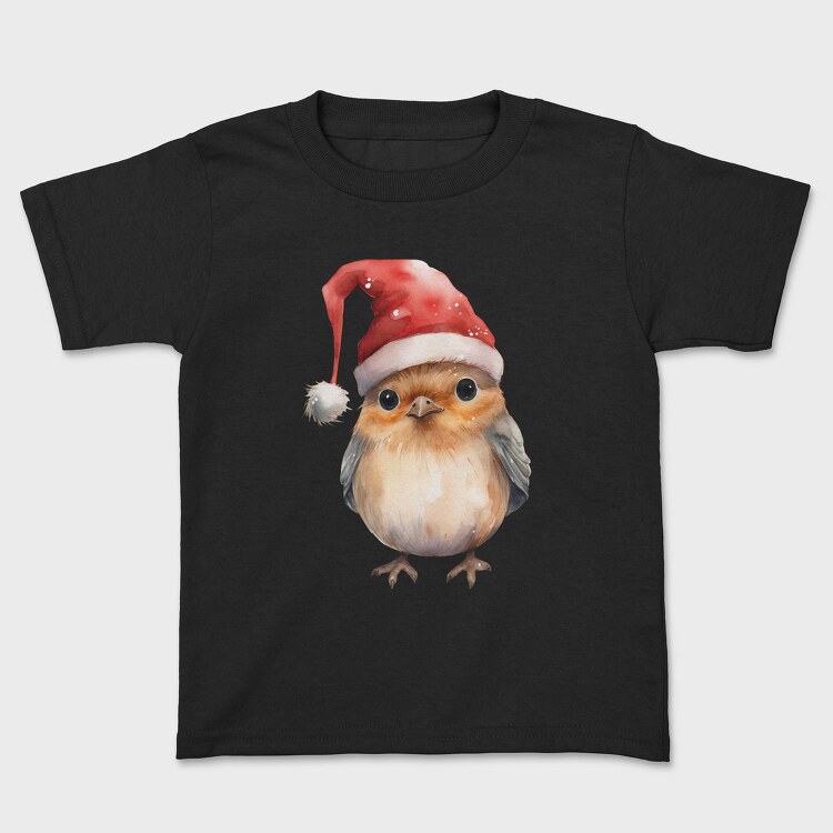 Chilly Bird Santa Hat, Tricou Copii