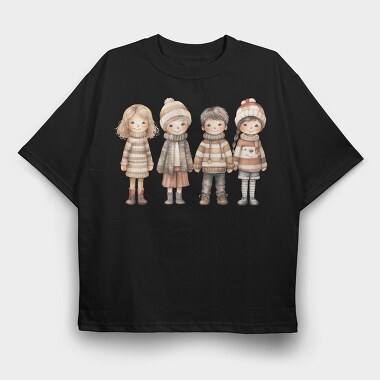 Christmas 21 Kids Winter, Tricou Oversize Barbati (Unisex)