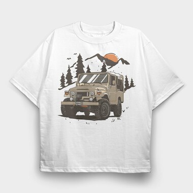 fj40, Tricou Oversize Barbati (Unisex)