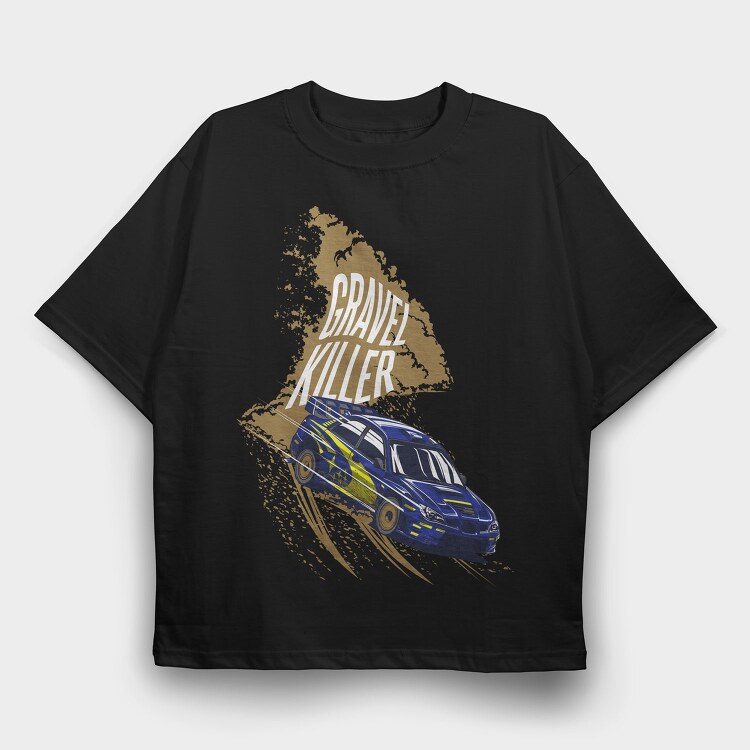 GRAVEL KILLER, Tricou Oversize Barbati (Unisex)