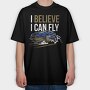 FLYING STI, Tricou Oversize Barbati (Unisex)