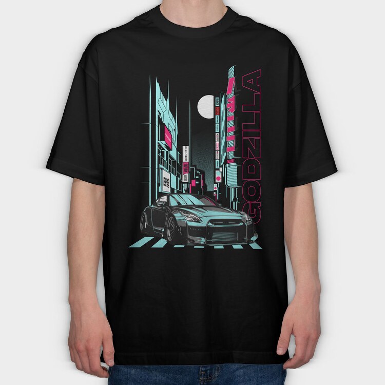 GTR JAPAN, Tricou Oversize Barbati (Unisex)