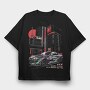HKS R34, Tricou Oversize Barbati (Unisex)