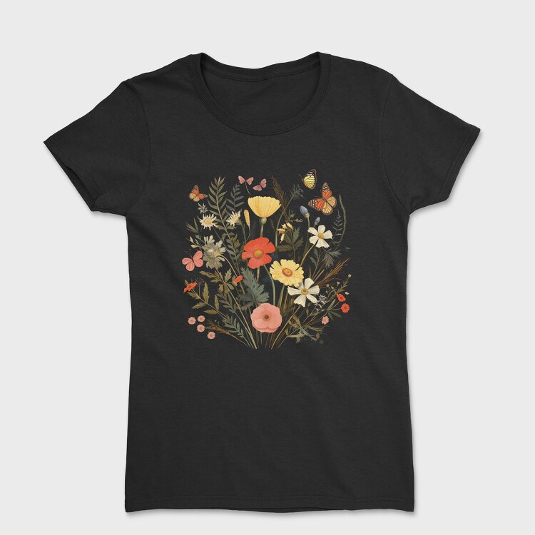 Vintage Wildflowers, Tricou Femei