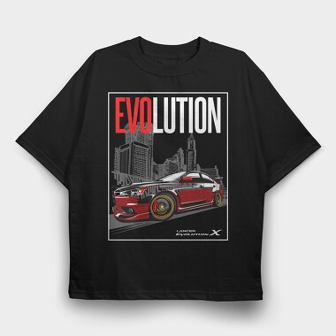 Lancer Evo X 2, Tricou Oversize Barbati (Unisex)