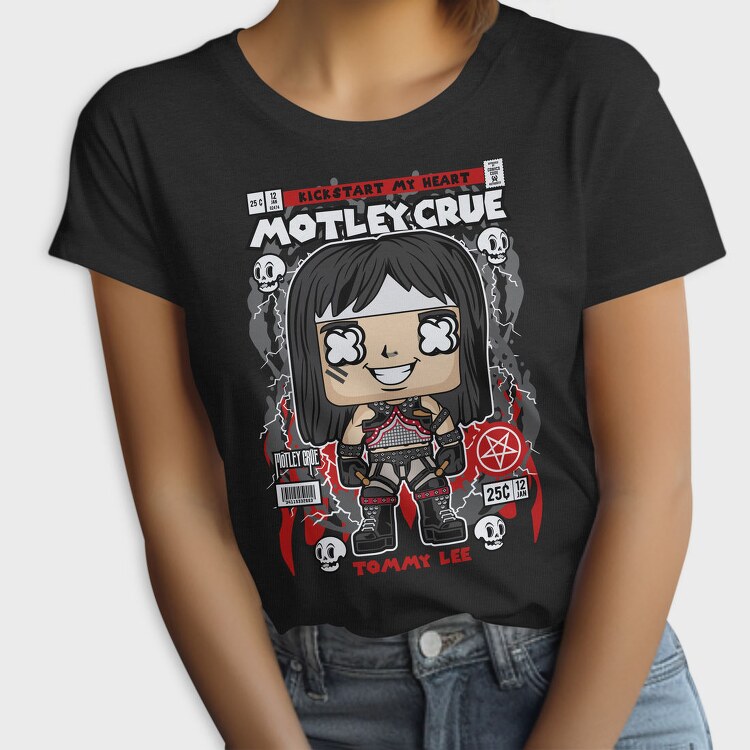 Motley Crue Pop Art, Tricou Femei