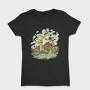 Bicycle Frogs Vintage Riding A Bike, Tricou Femei
