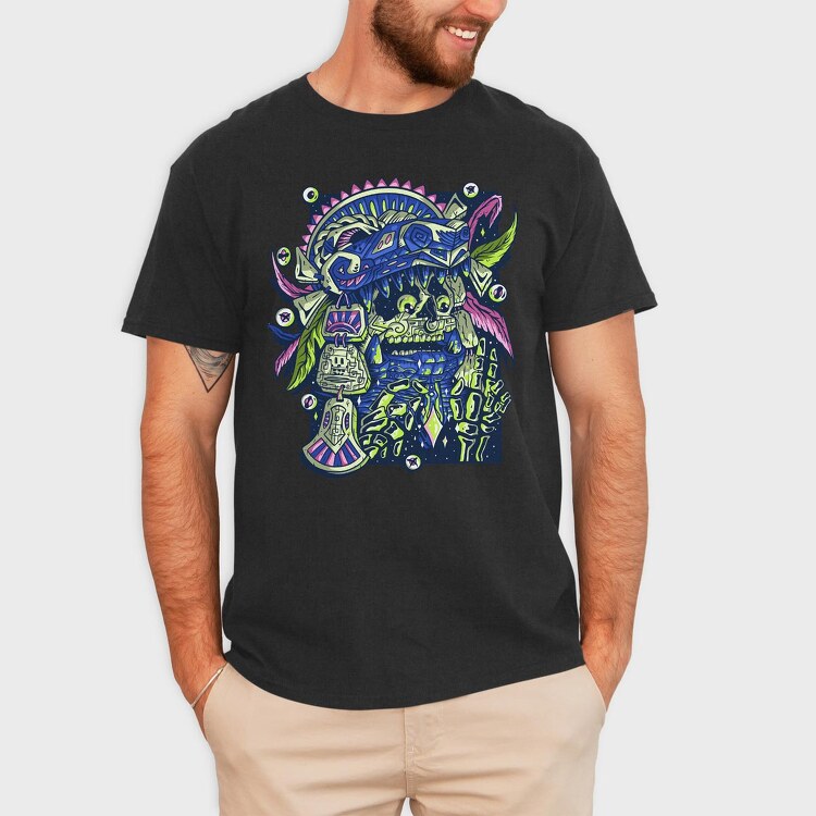 Prehispanic Warrior, Tricou Barbati (Unisex)