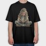 Child Reading Books, Tricou Oversize Barbati (Unisex)