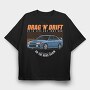Mitsubishi Lancer Evolution, Tricou Oversize Barbati (Unisex)