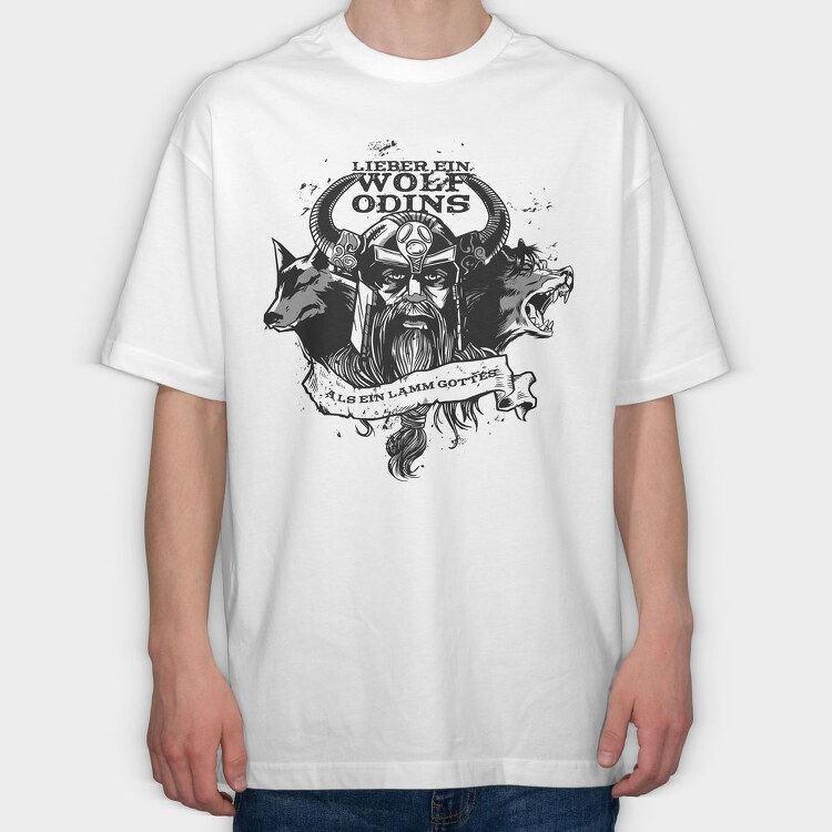 Vikings Wolves, Tricou Oversize Barbati (Unisex)