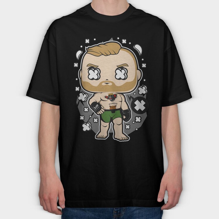 Fighting Champion Pop Art, Tricou Oversize Barbati (Unisex)