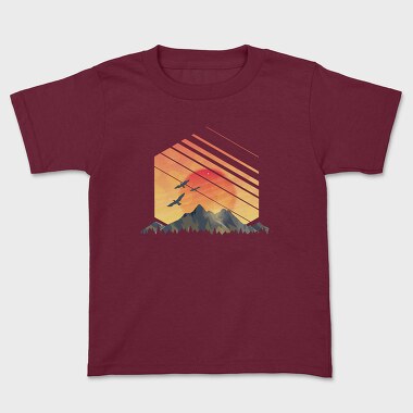 Geometric Sunset, Tricou Copii