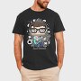 Rockstar Glasses Guitar, Tricou Barbati (Unisex)