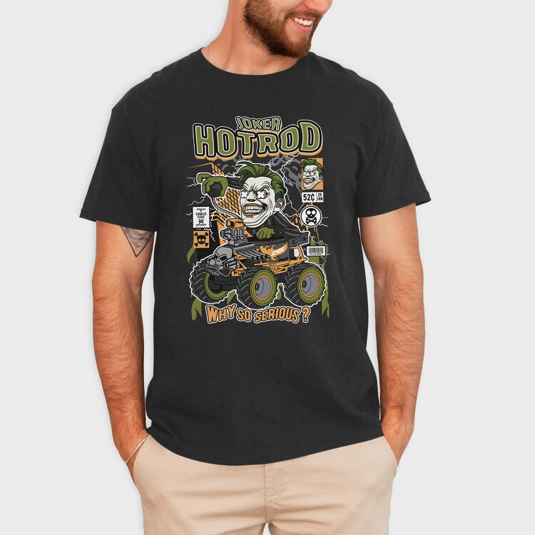 Joker Monster Truck, Tricou Barbati (Unisex)
