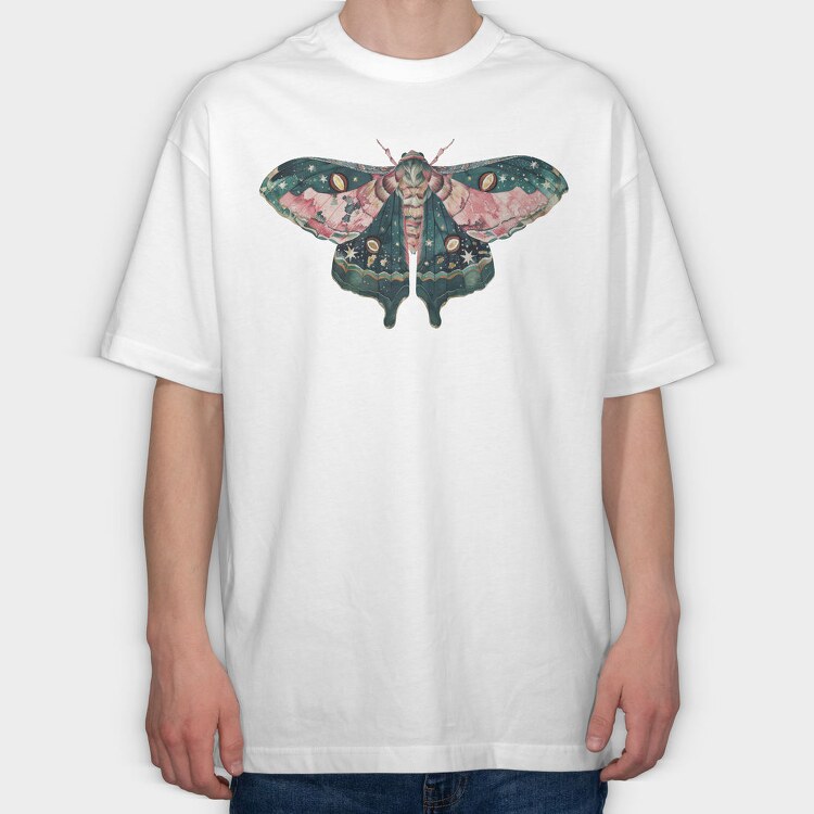 Celestial Moth Art, Tricou Oversize Barbati (Unisex)