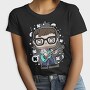 Rockstar Glasses Guitar, Tricou Femei