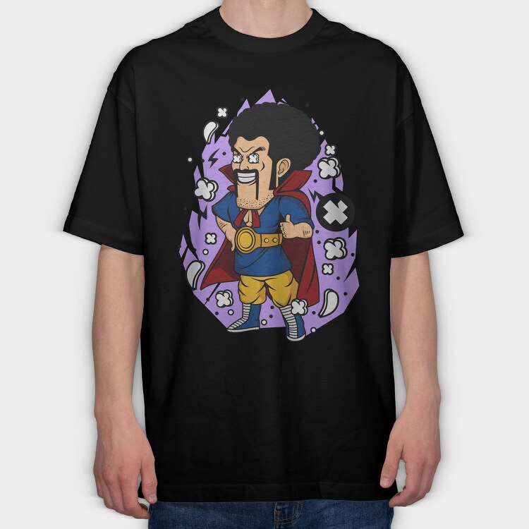 Superhero Afro Power, Tricou Oversize Barbati (Unisex)