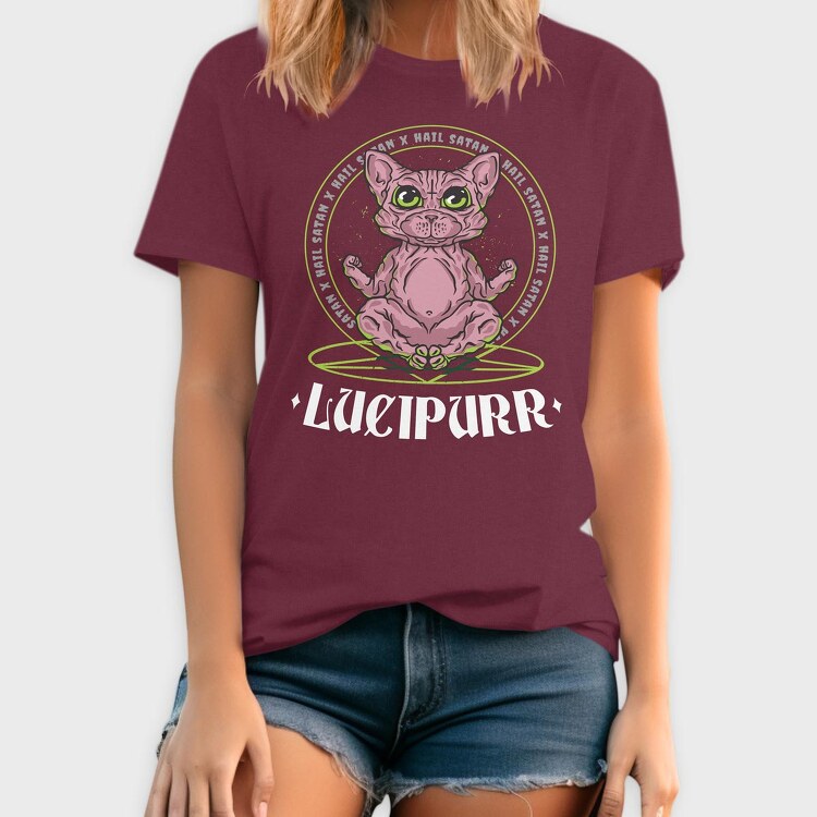 Cute Cat Satan, Tricou Barbati (Unisex)