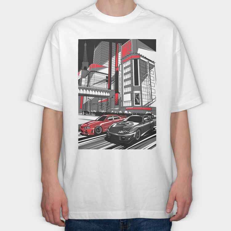 RIVALS, Tricou Oversize Barbati (Unisex)